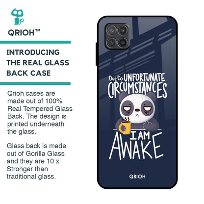 Struggling Panda Glass Case for Samsung Galaxy A12