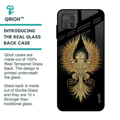 Mythical Phoenix Art Glass Case for Samsung Galaxy A12
