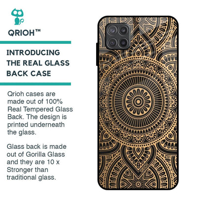 Luxury Mandala Glass Case for Samsung Galaxy A12