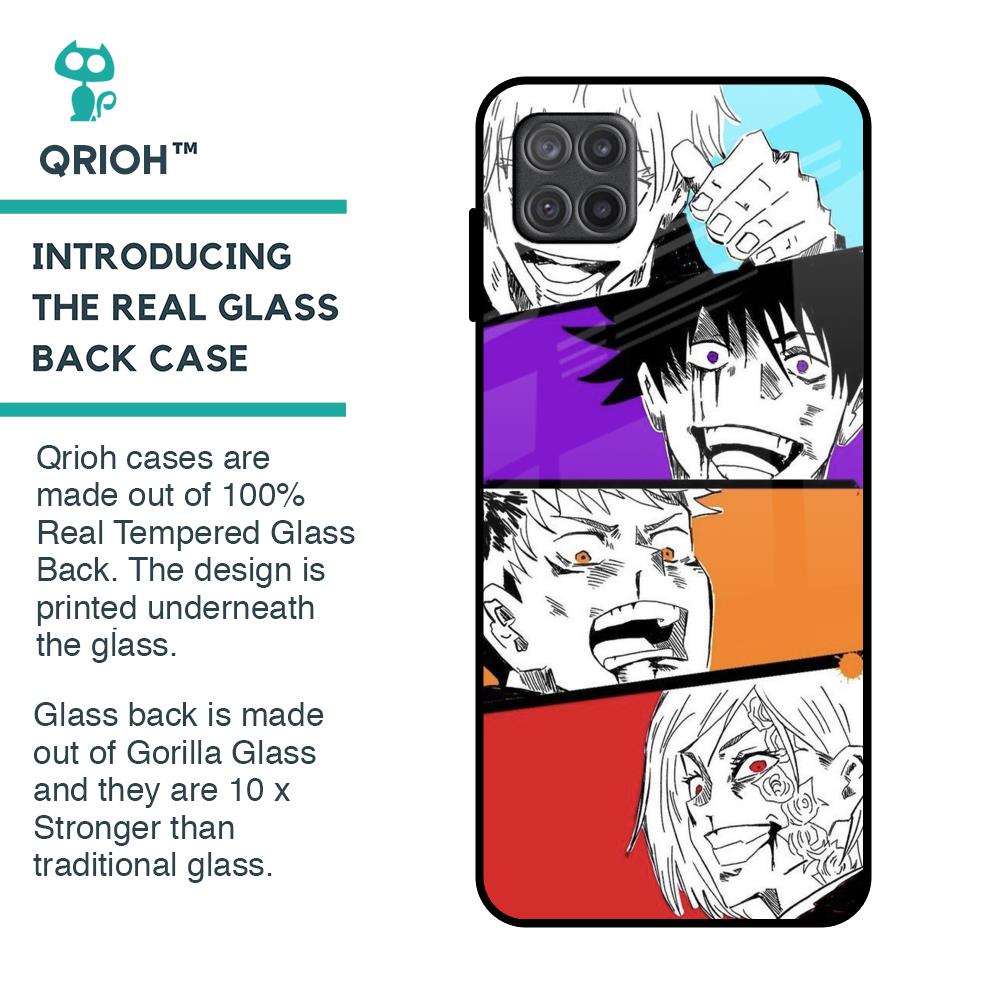Anime Sketch Glass Case for Samsung Galaxy A12