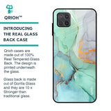 Green Marble Glass Case for Samsung Galaxy A12