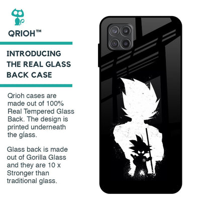 Monochrome Goku Glass Case for Samsung Galaxy A12