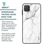 Modern White Marble Glass Case for Samsung Galaxy A12