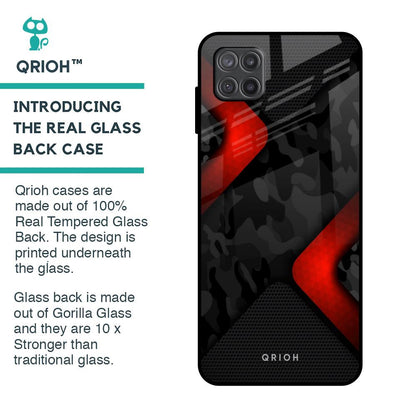 Modern Camo Abstract Glass Case for Samsung Galaxy A12