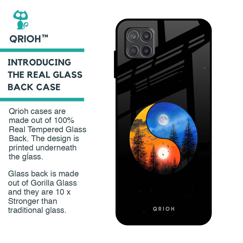 Yin Yang Balance Glass Case for Samsung Galaxy A12