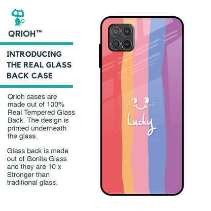 Lucky Abstract Glass Case for Samsung Galaxy A12