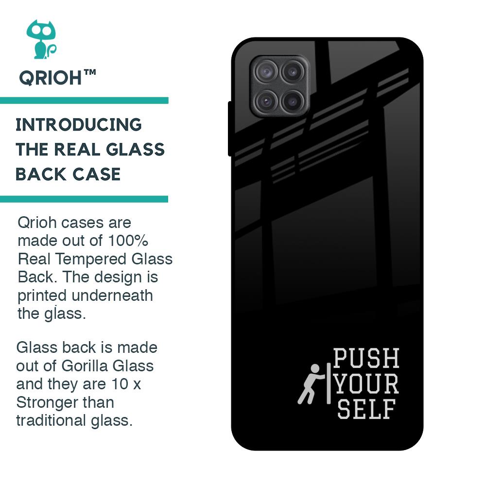 Push Your Self Glass Case for Samsung Galaxy A12