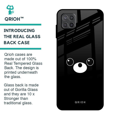 Cute Bear Glass Case for Samsung Galaxy A12