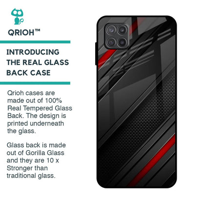 Modern Abstract Glass Case for Samsung Galaxy A12