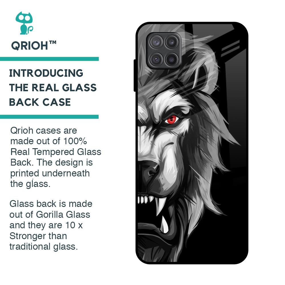 Wild Lion Glass Case for Samsung Galaxy A12