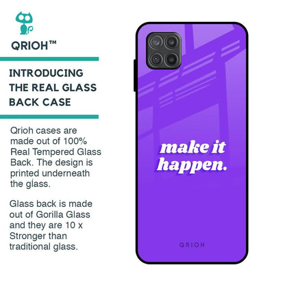 Make it Happen Glass Case for Samsung Galaxy A12