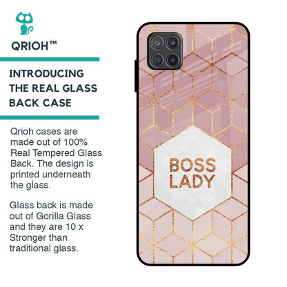 Boss Lady Glass Case for Samsung Galaxy A12