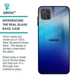 Blue Rhombus Pattern Glass Case for Samsung Galaxy A12