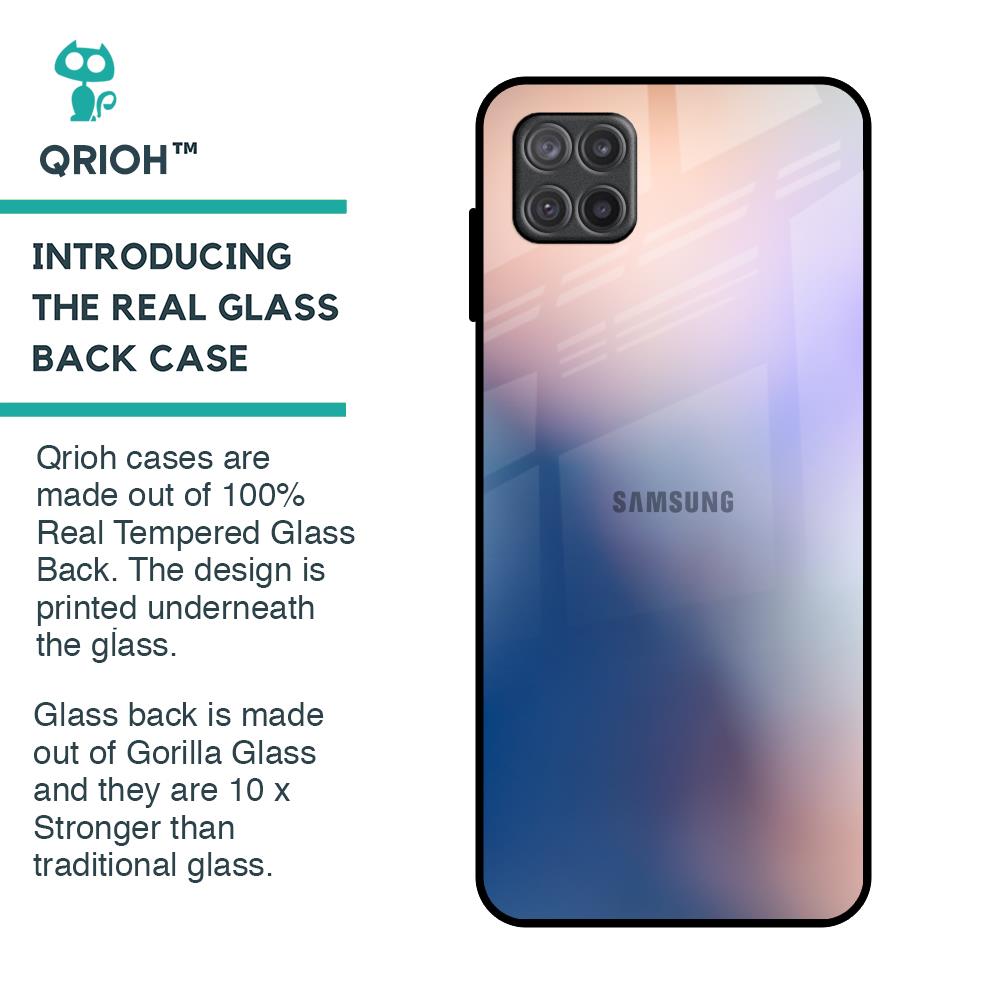 Blue Mauve Gradient Glass Case for Samsung Galaxy A12