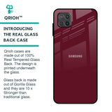 Classic Burgundy Glass Case for Samsung Galaxy A12