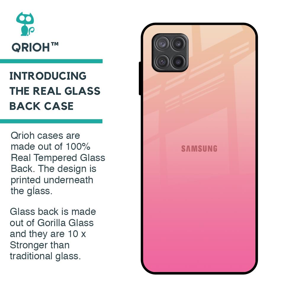 Pastel Pink Gradient Glass Case For Samsung Galaxy A12