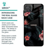 Tropical Art Flower Glass Case for Samsung Galaxy A12