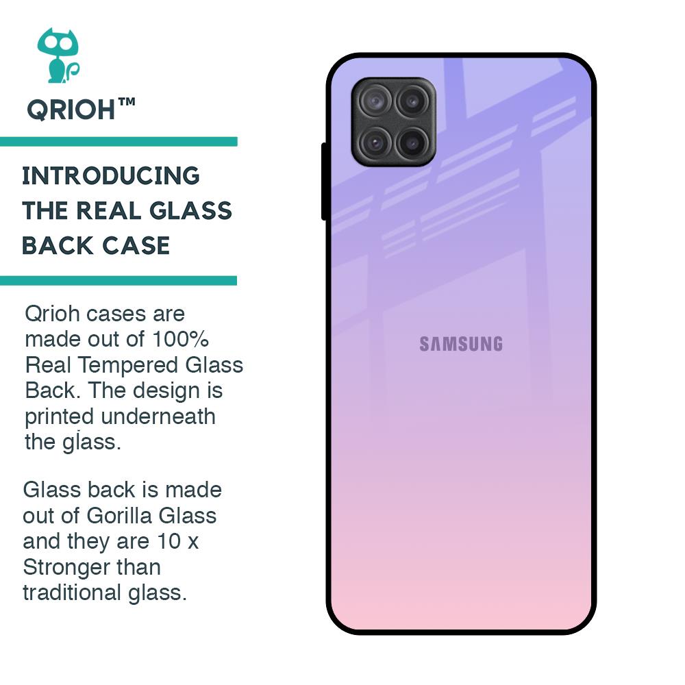 Lavender Gradient Glass Case for Samsung Galaxy A12