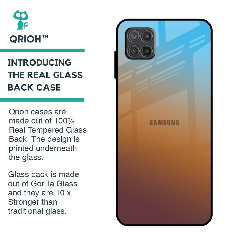 Rich Brown Glass Case for Samsung Galaxy A12