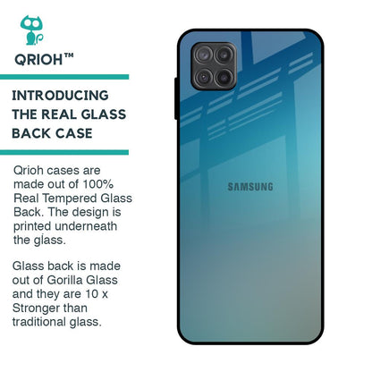 Sea Theme Gradient Glass Case for Samsung Galaxy A12