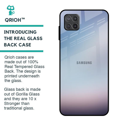 Light Sky Texture Glass Case for Samsung Galaxy A12