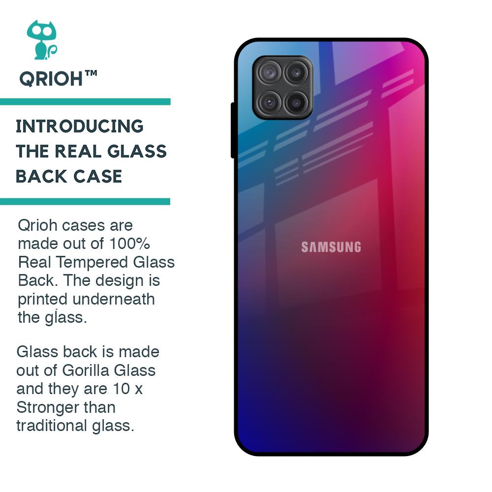 Magical Color Shade Glass Case for Samsung Galaxy A12