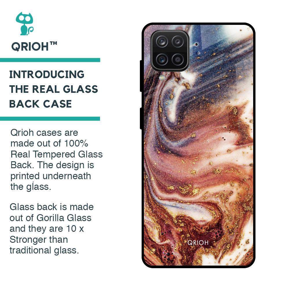 Exceptional Texture Glass Case for Samsung Galaxy A12