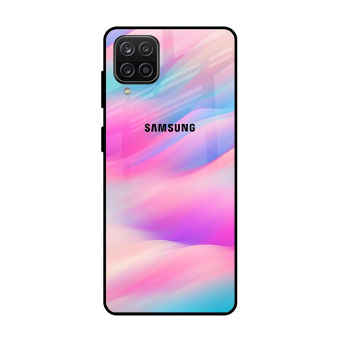 Colorful Waves Samsung Galaxy A12 Glass Cases & Covers Online