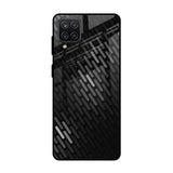 Dark Abstract Pattern Samsung Galaxy A12 Glass Cases & Covers Online
