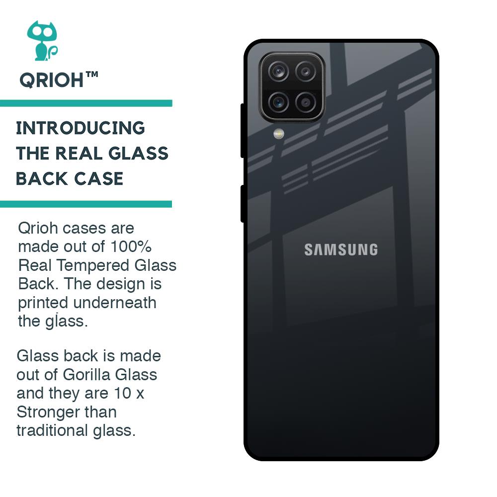 Stone Grey Glass Case For Samsung Galaxy A12