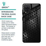 Dark Abstract Pattern Glass Case For Samsung Galaxy A12