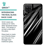 Black & Grey Gradient Glass Case For Samsung Galaxy A12