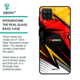 Race Jersey Pattern Glass Case For Samsung Galaxy A12