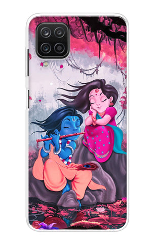 Radha Krishna Art Samsung Galaxy A12 Back Cover