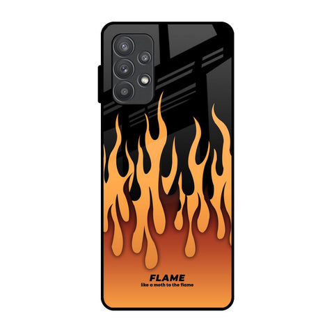 Fire Flame Samsung Galaxy A32 Glass Back Cover Online