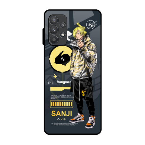 Cool Sanji Samsung Galaxy A32 Glass Back Cover Online