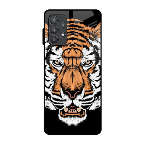 Angry Tiger Samsung Galaxy A32 Glass Back Cover Online