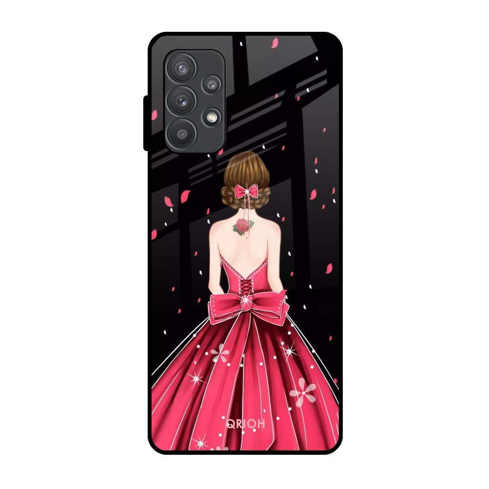 Fashion Princess Samsung Galaxy A32 Glass Back Cover Online