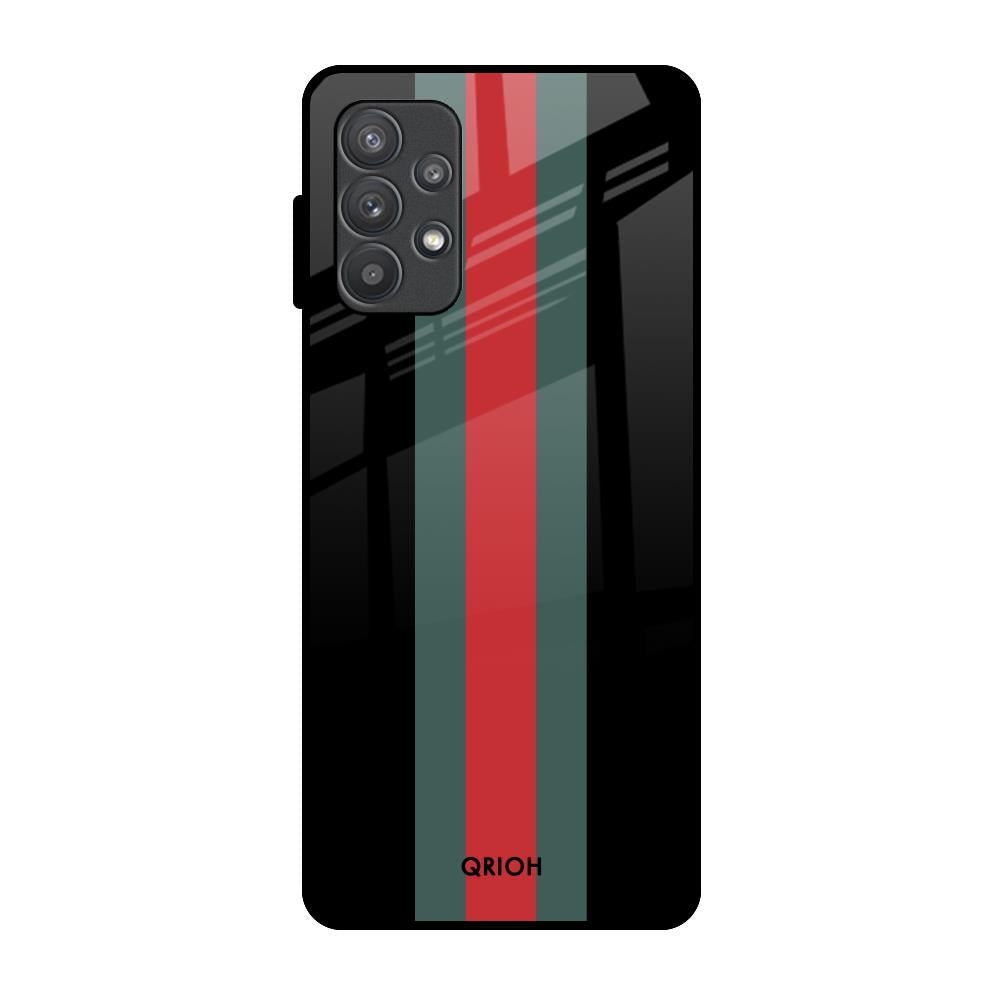 Vertical Stripes Samsung Galaxy A32 Glass Back Cover Online