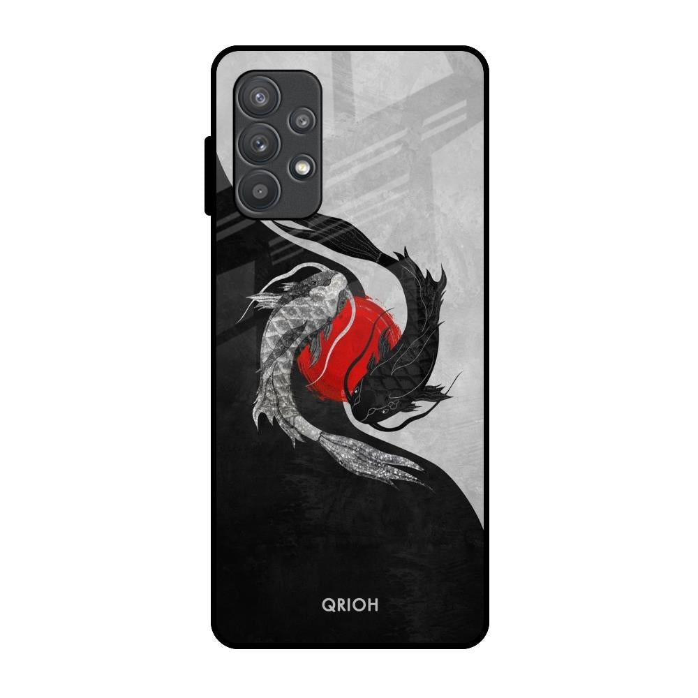 Japanese Art Samsung Galaxy A32 Glass Back Cover Online