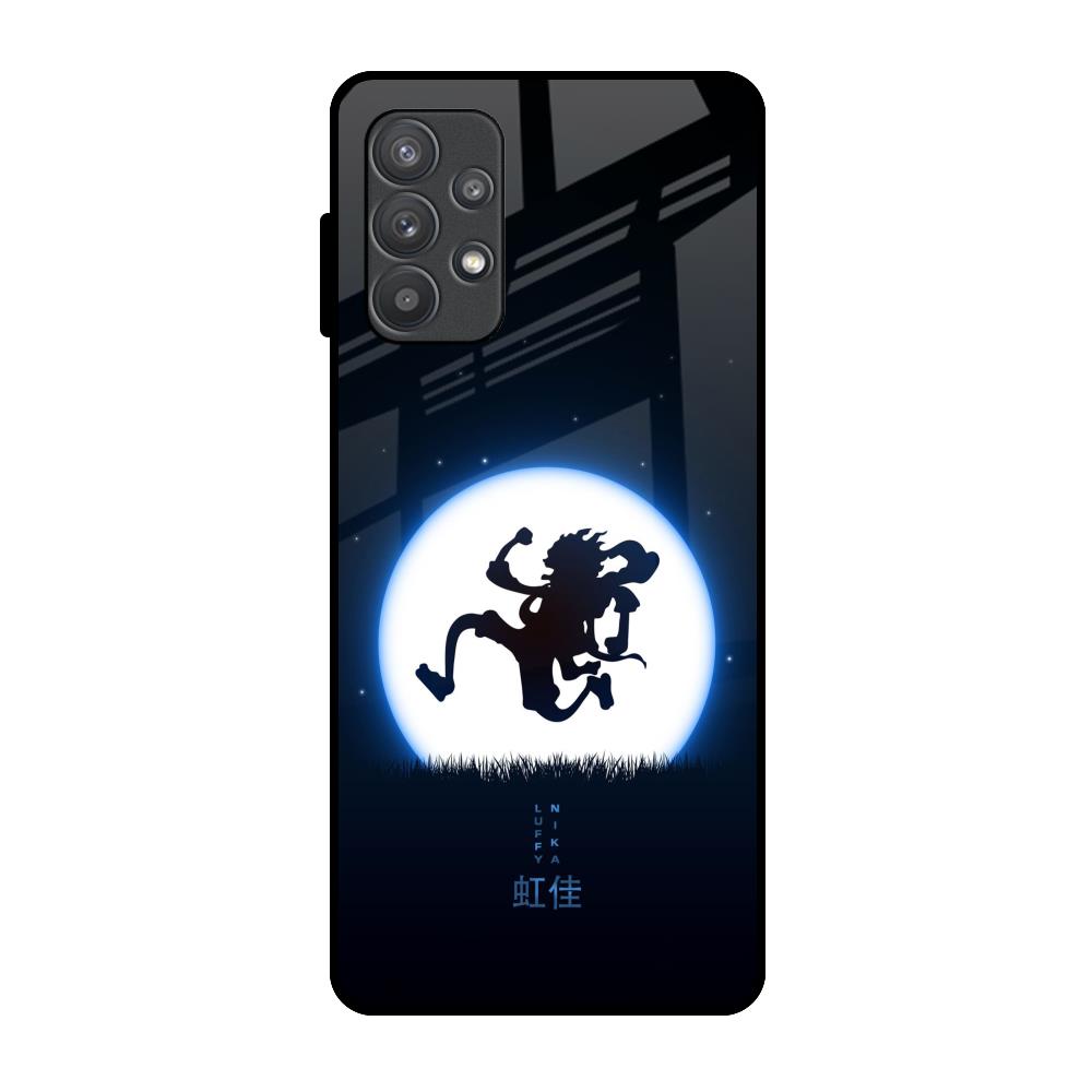 Luffy Nika Samsung Galaxy A32 Glass Back Cover Online