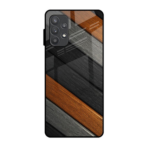 Tri Color Wood Samsung Galaxy A32 Glass Back Cover Online
