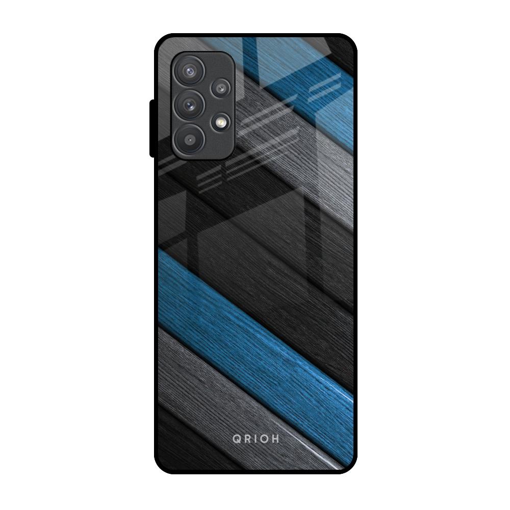 Multicolor Wooden Effect Samsung Galaxy A32 Glass Back Cover Online