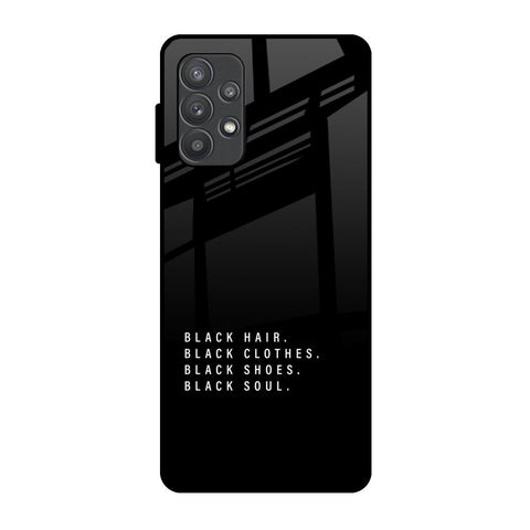 Black Soul Samsung Galaxy A32 Glass Back Cover Online