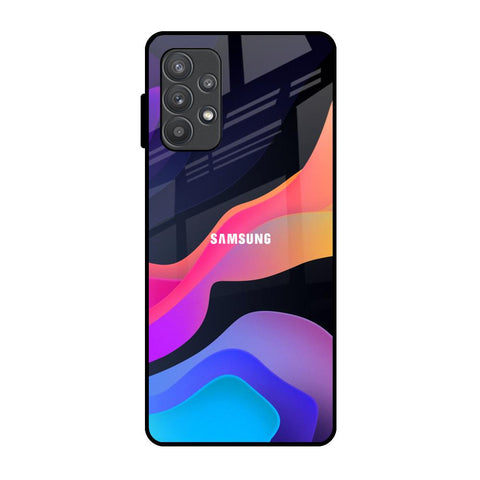 Colorful Fluid Samsung Galaxy A32 Glass Back Cover Online