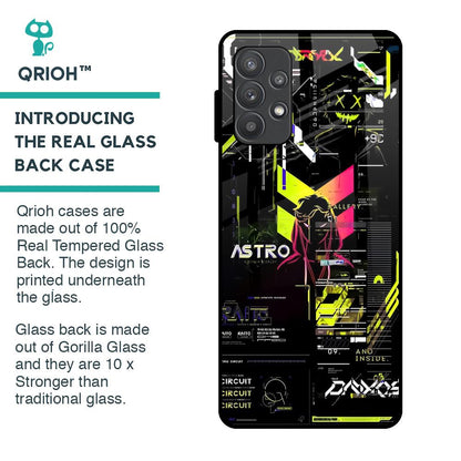 Astro Glitch Glass Case for Samsung Galaxy A32