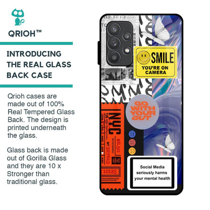 Smile for Camera Glass Case for Samsung Galaxy A32