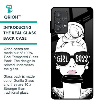 Girl Boss Glass Case For Samsung Galaxy A32