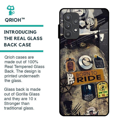 Ride Mode On Glass Case for Samsung Galaxy A32