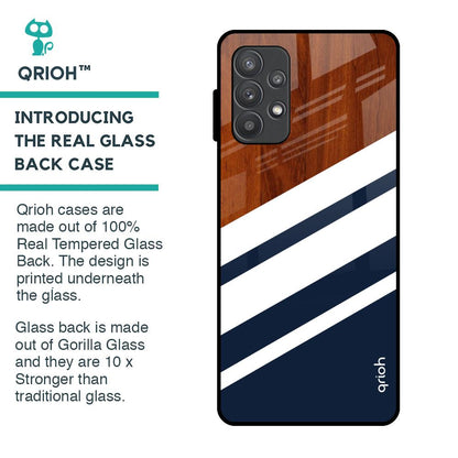Bold Stripes Glass Case for Samsung Galaxy A32
